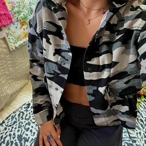 Rock & Republic Camo Button-Up Jacket